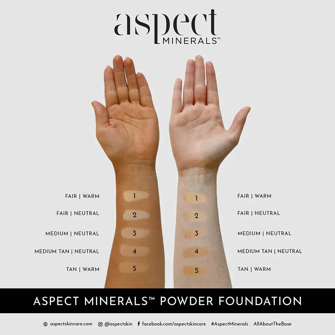Shade Powder Aspect Mineral Powder Shade 1 – Lash and Brow Boudoir and Skin